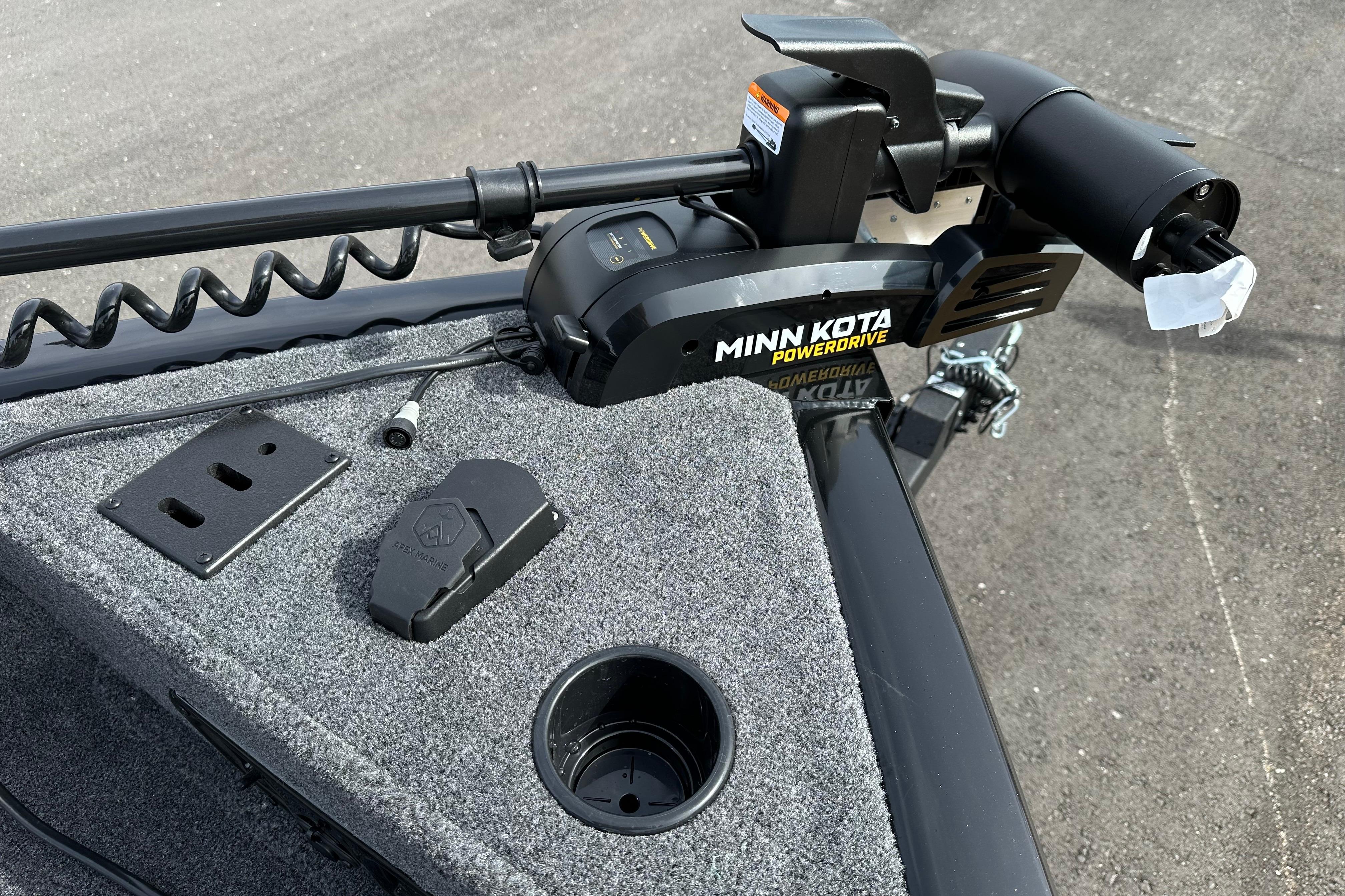2026 Tracker Pro Guide V-175 Combo boat with Minn Kota PowerDrive trolling motor.