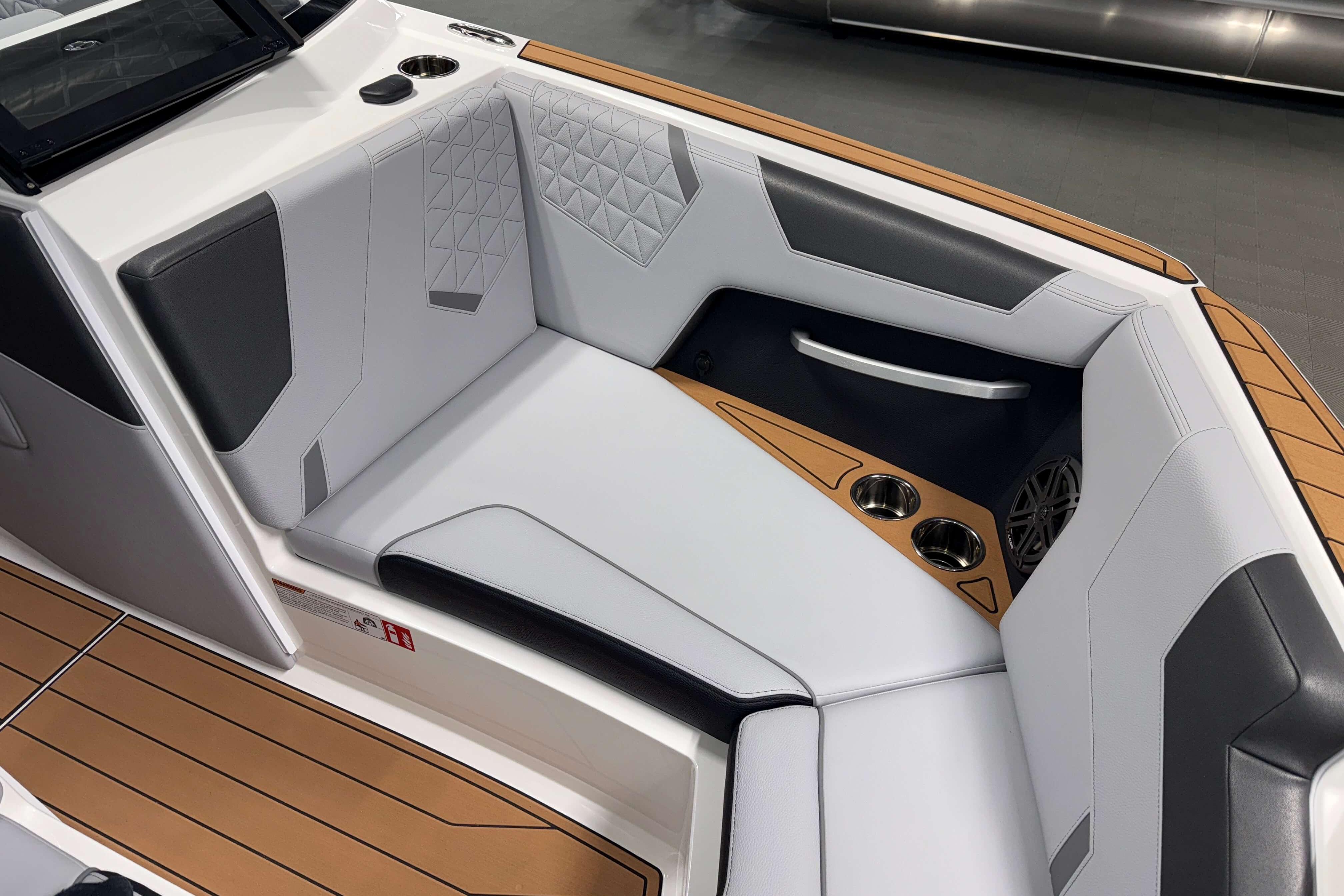 2026 Nautique Super Air Nautique GS22 interior with sleek seating and modern design.