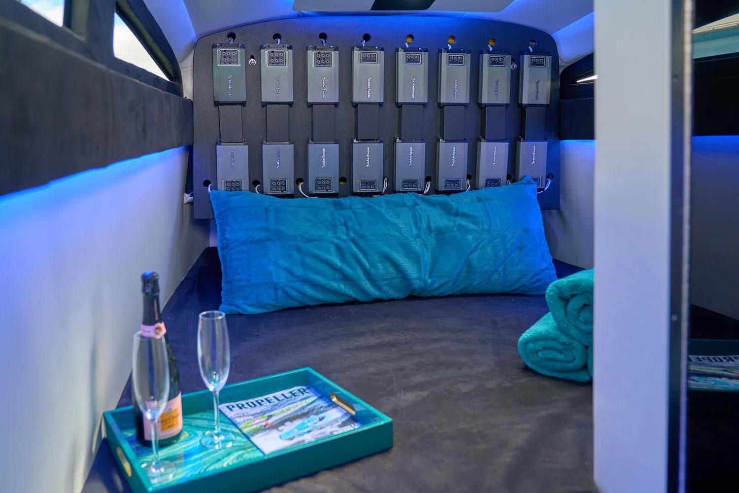 Manufacturer Provided Image: Luxurious interior of 2025 Statement 430 Tigress with champagne and modern amenities.