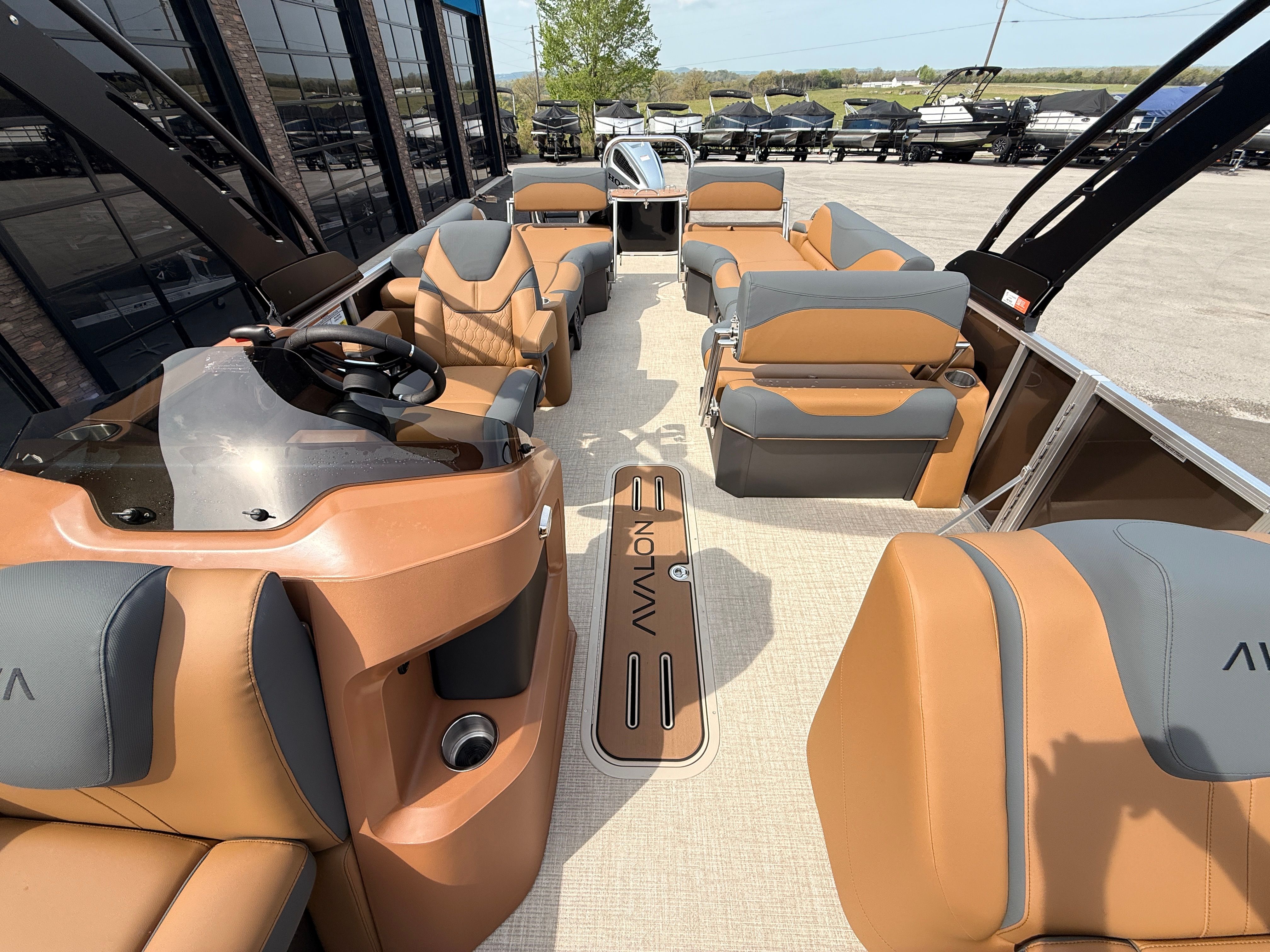 Interior of 2026 Avalon 2385 LSZ with luxurious seating.
