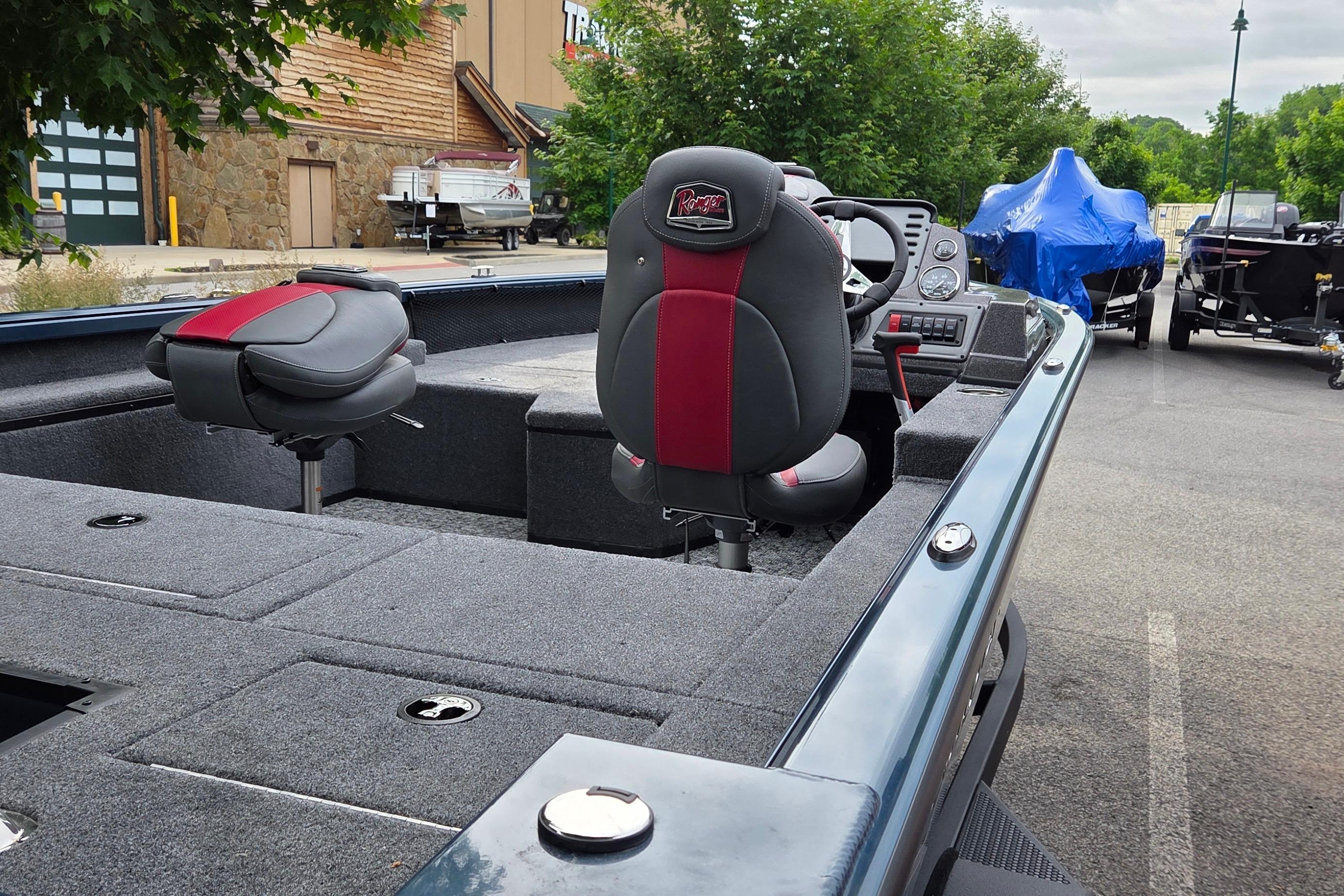 2026 Ranger VS1782SC Reata boat interior with seating and control panel.