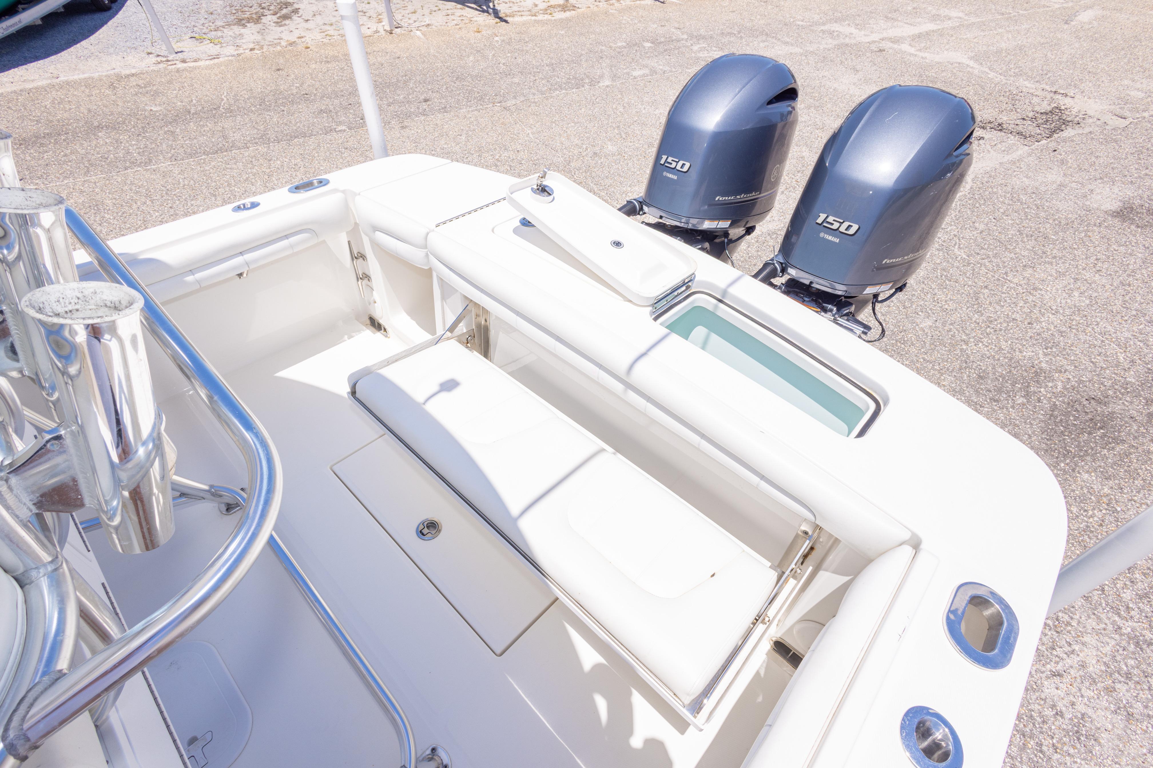 2019 Regulator 23 Center Console boat with twin 150 horsepower engines.