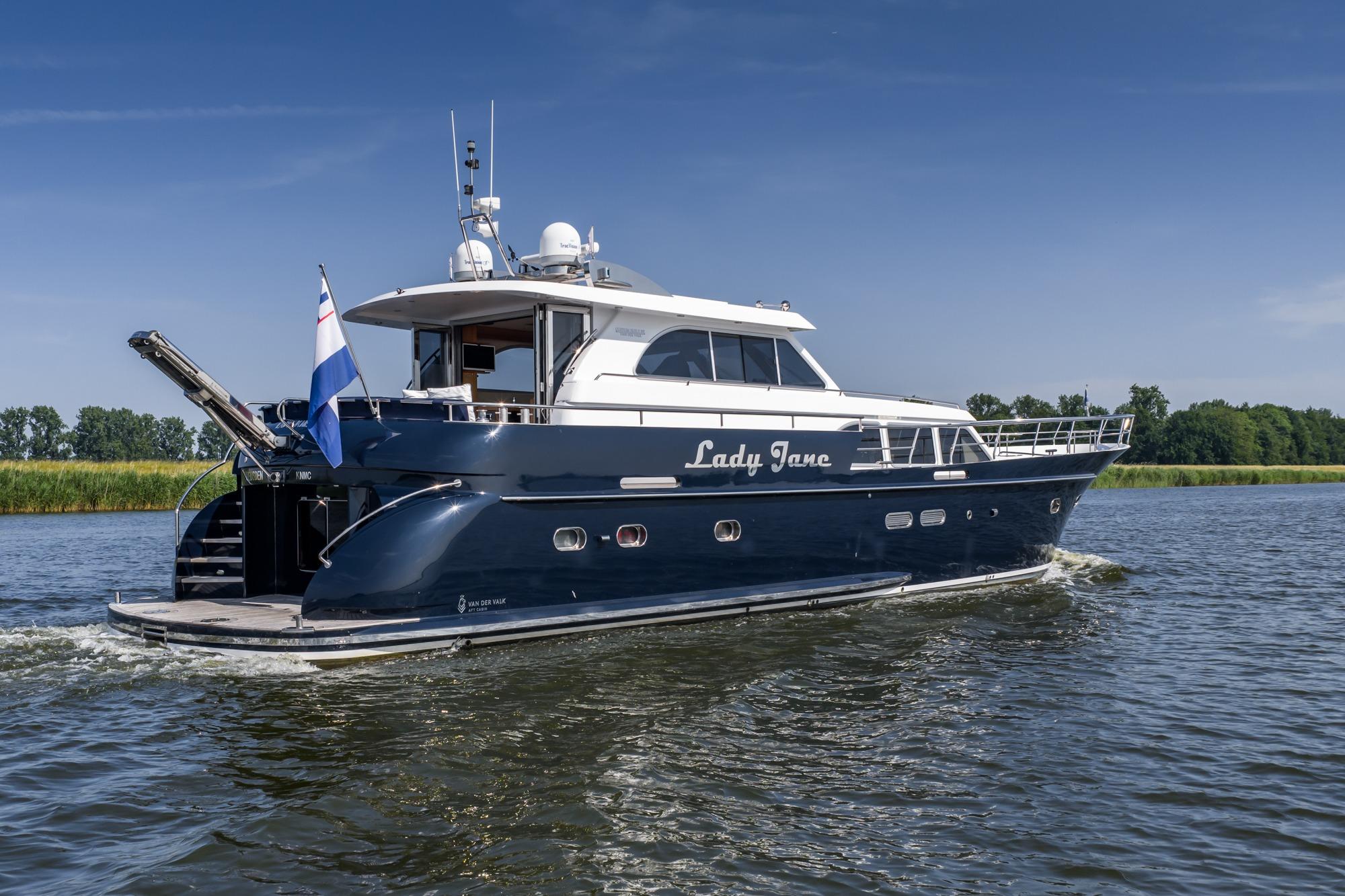 Van der Valk Continental 1900 yacht cruising on a sunny day, 2005 model.