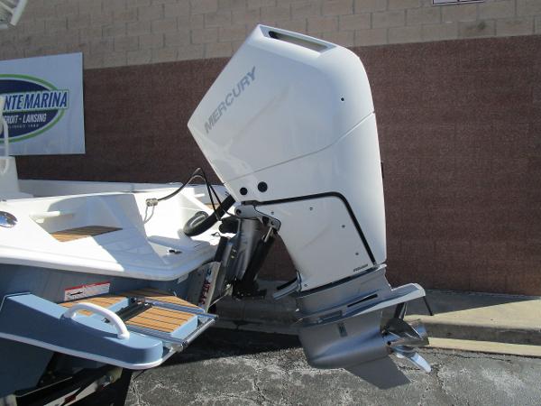 2024 Ranger 2660 Bay boat with Mercury outboard motor.