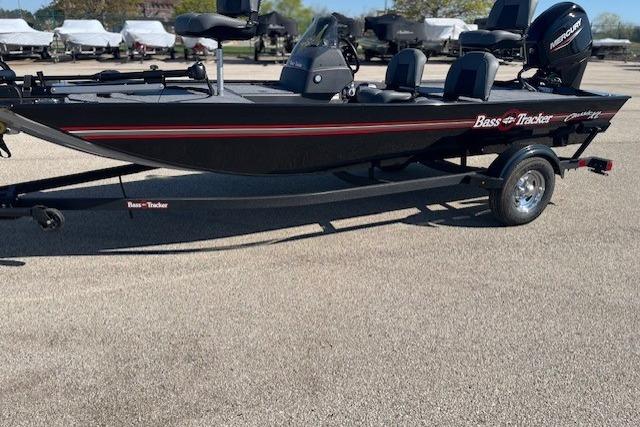2026 Tracker Bass Tracker Classic XL boat on trailer in outdoor setting.
