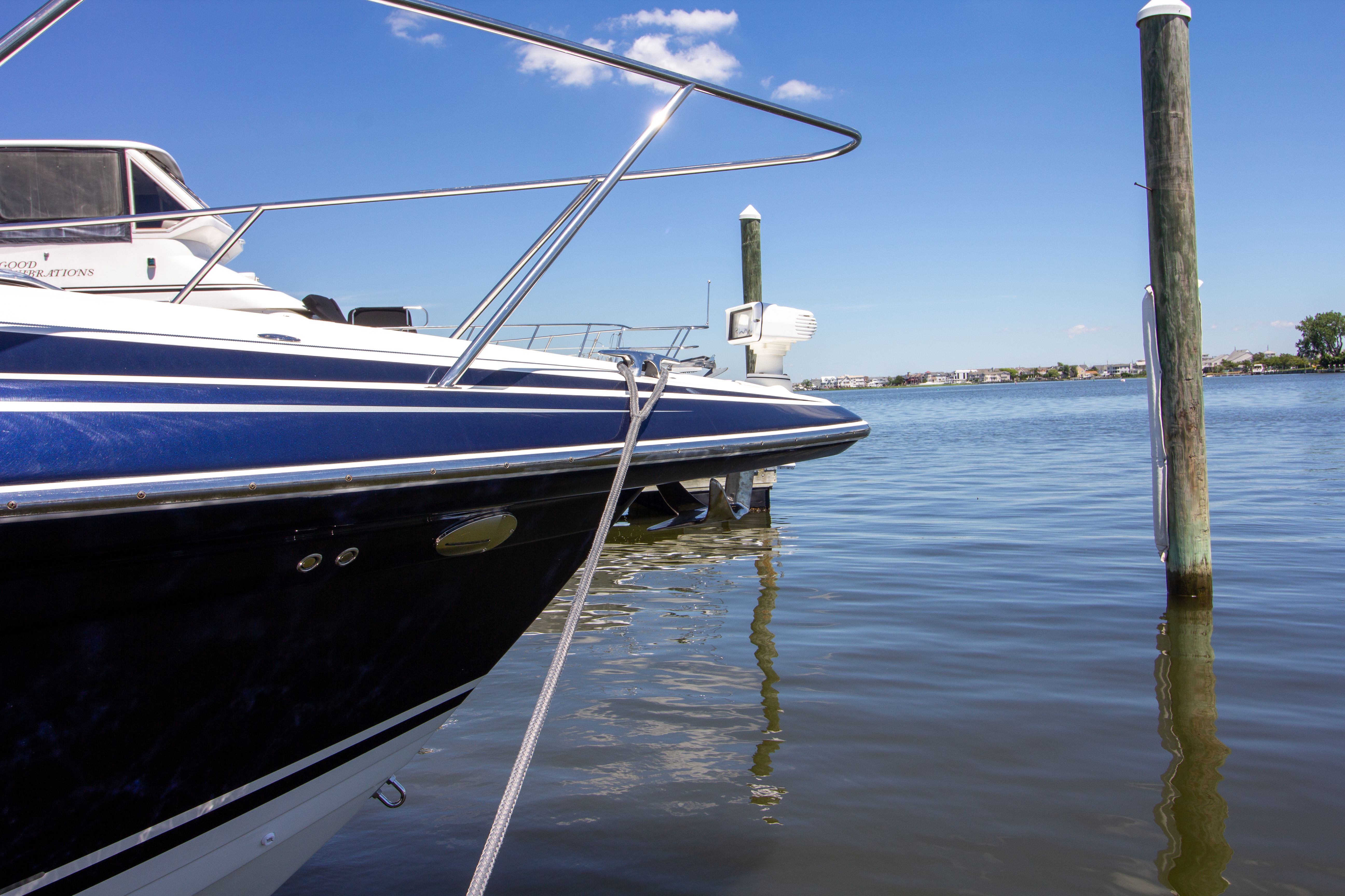 2016 Formula 40 Performance Cruiser docked on water.