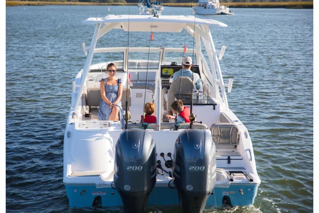Manufacturer Provided Image: Family enjoying a day on a 2025 Sea Fox 268 Traveler boat.