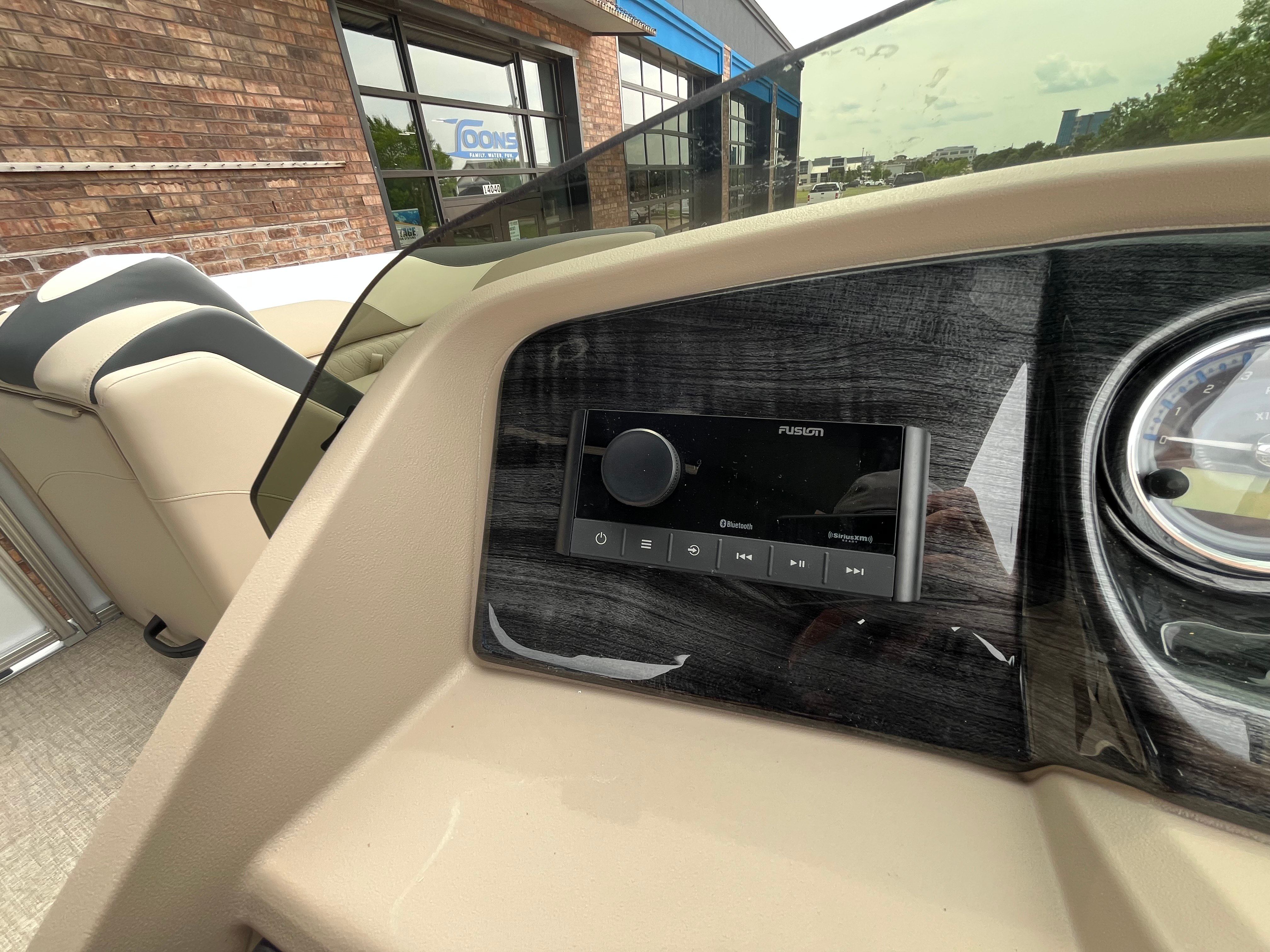 Interior of 2025 Tahoe LTZ QL with Fusion audio system.
