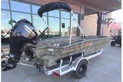 2026 Tracker Grizzly 1756 T Marsh boat on trailer.