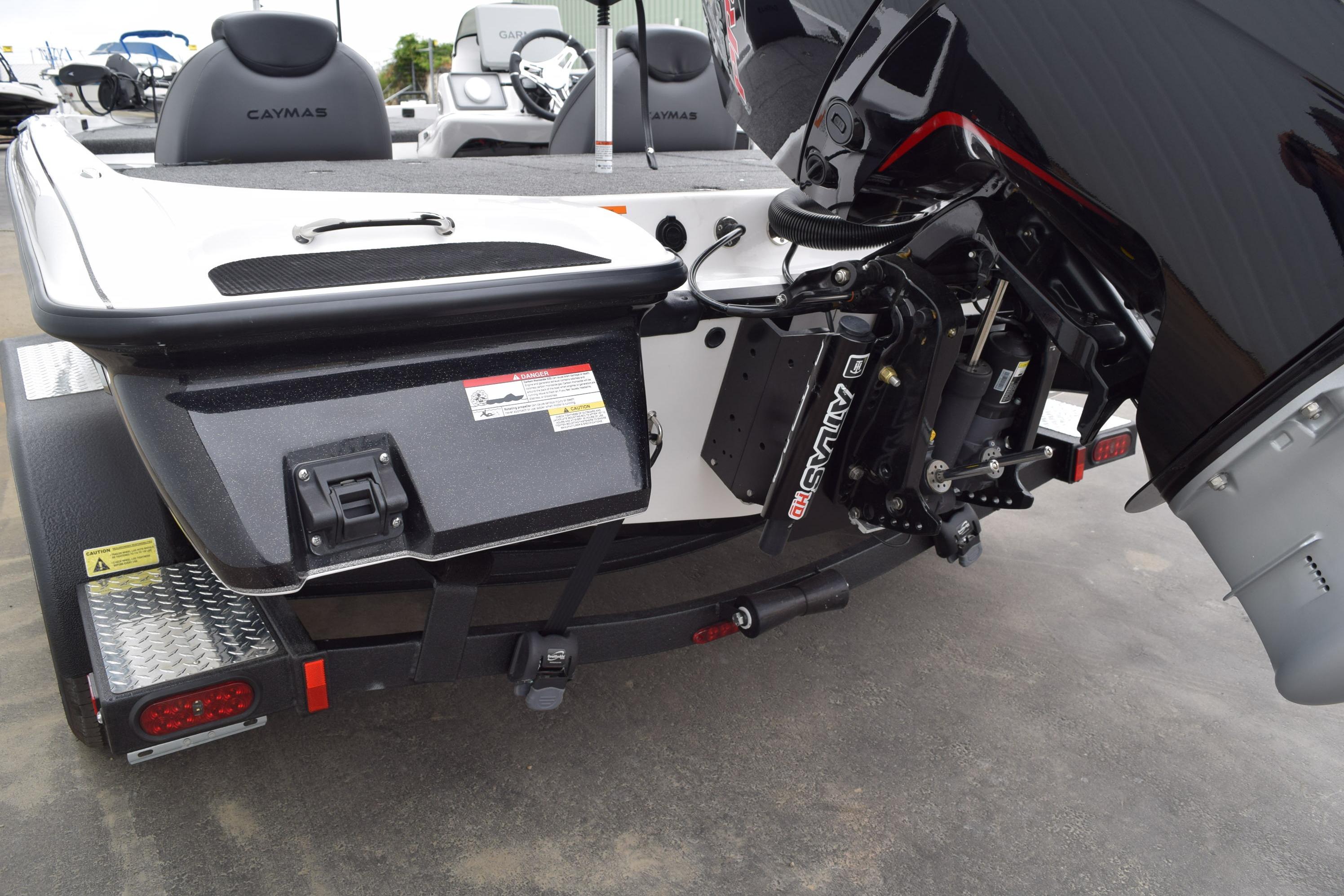 2027 Cayams CX 20 Pro boat trailer with motor and equipment details.
