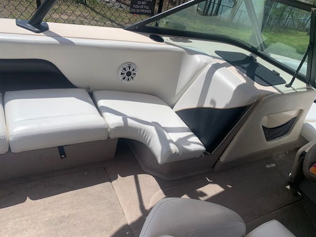 Interior of a 2001 Correct Craft Super Air Nautique boat.