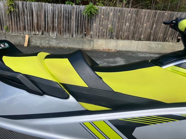 2020 Yamaha WaveRunner VX Cruiser HO with vibrant yellow and black seat design.