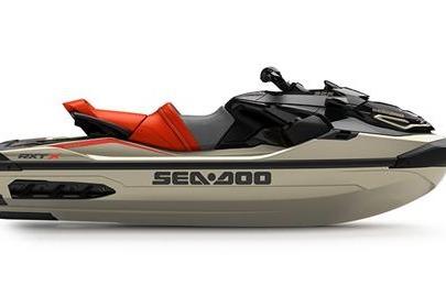 2025 Sea-Doo RXT-X 325 jet ski with sleek design and vibrant red seating.