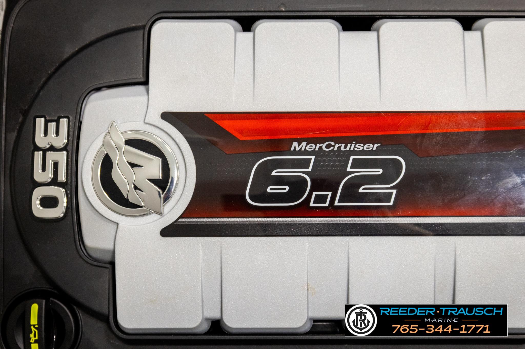 2024 FOURWINNS HD5 Surf MerCruiser 6.2 engine with 350 horsepower branding.