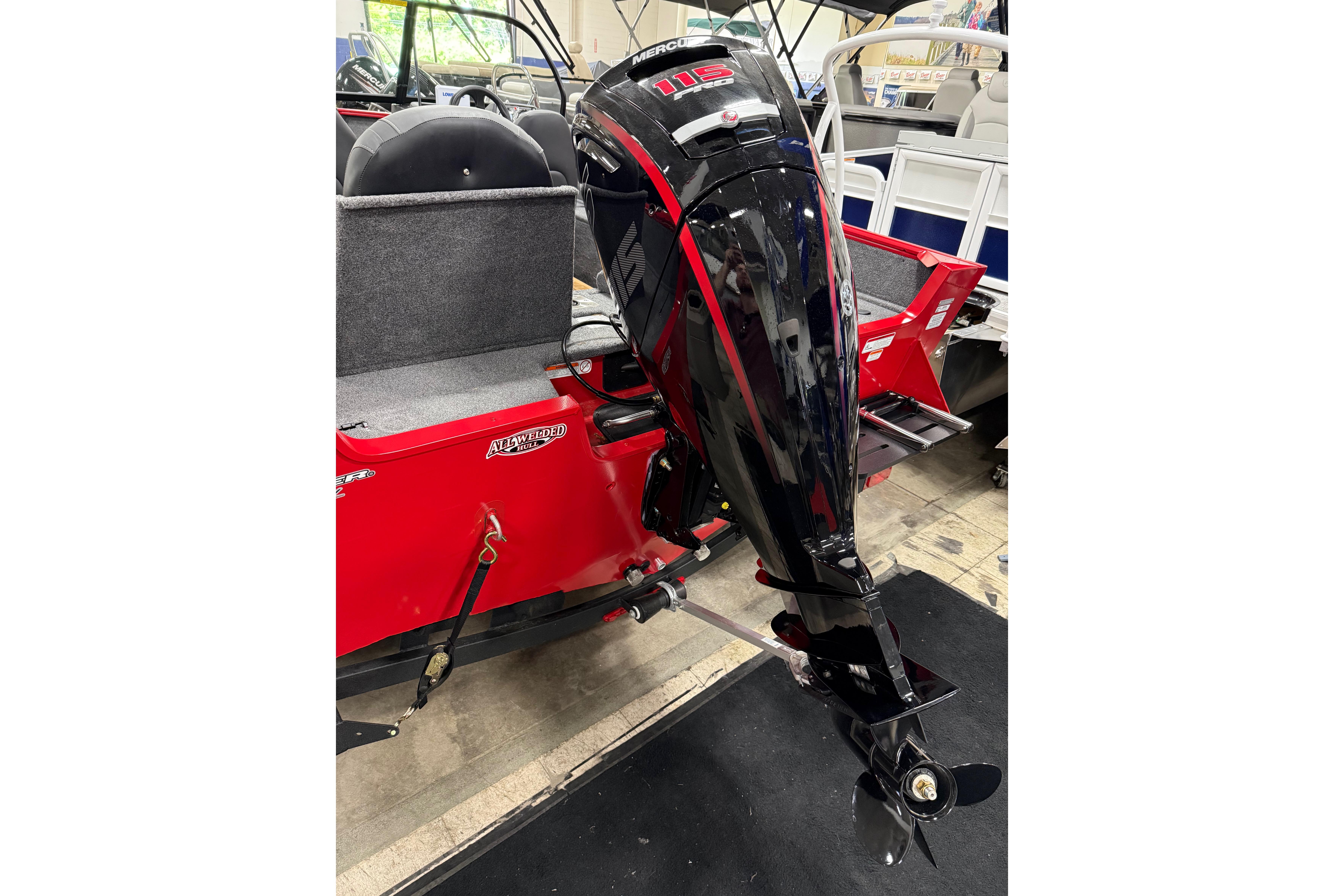 2026 Tracker Pro Guide V-175 Combo boat with powerful outboard motor.
