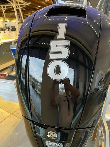 2024 Spartan 185 Astoria outboard motor, 150 horsepower, black finish.