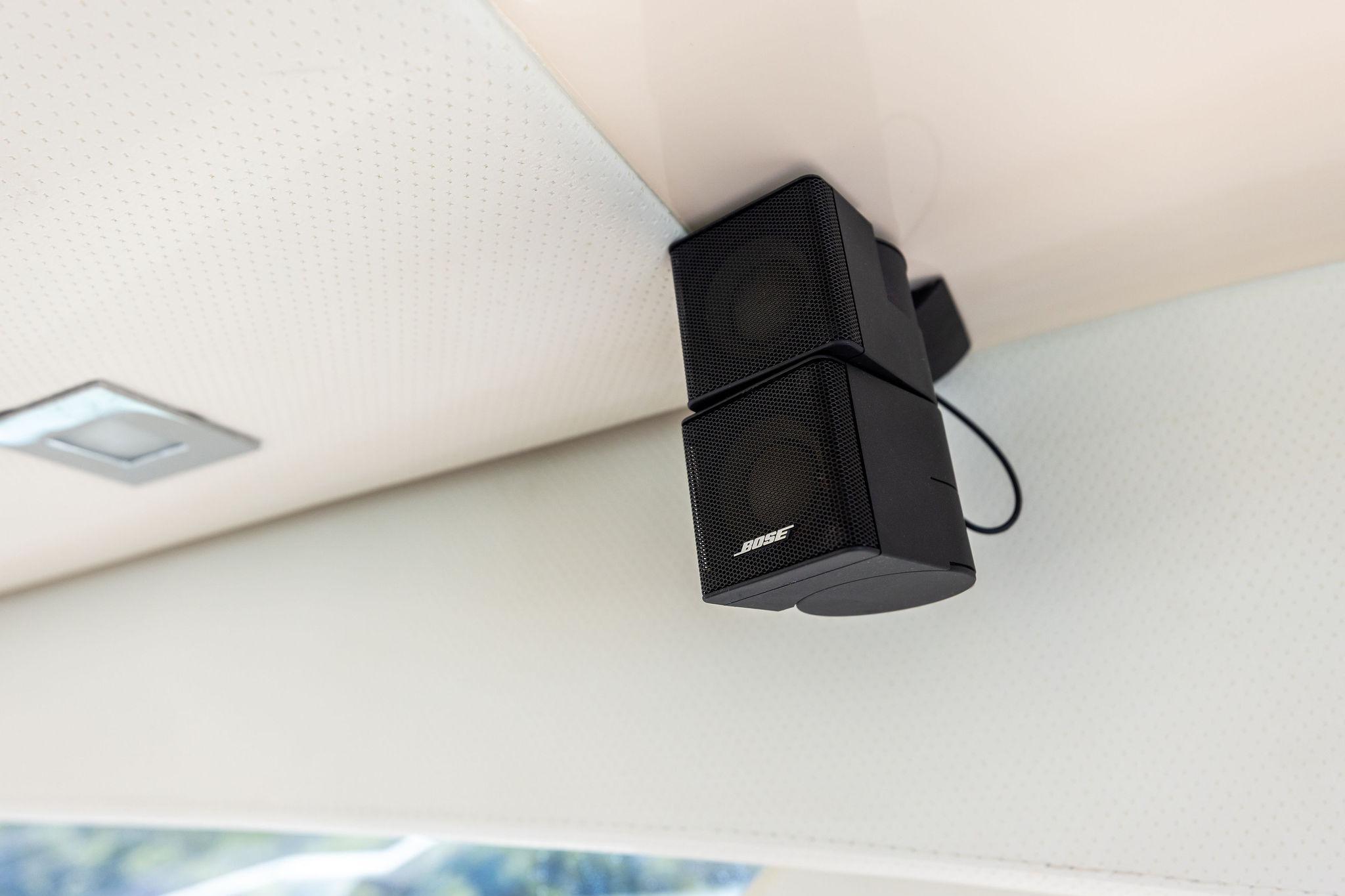 Bose speaker mounted on 2015 Azimut 55S yacht ceiling.