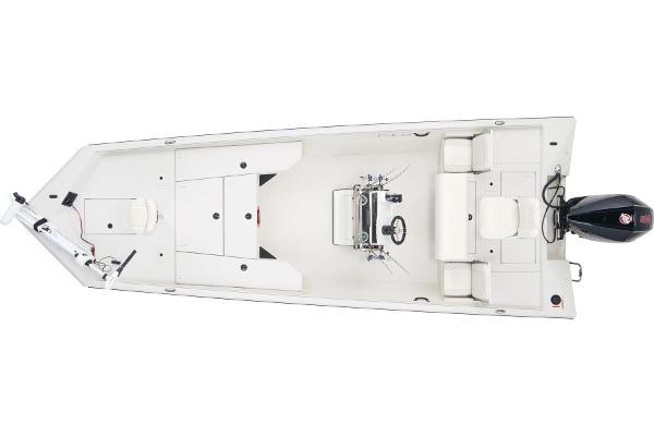 Manufacturer Provided Image: Manufacturer Provided Image: 2025 Ranger RB210 boat, top view, showcasing spacious deck and seating arrangement.