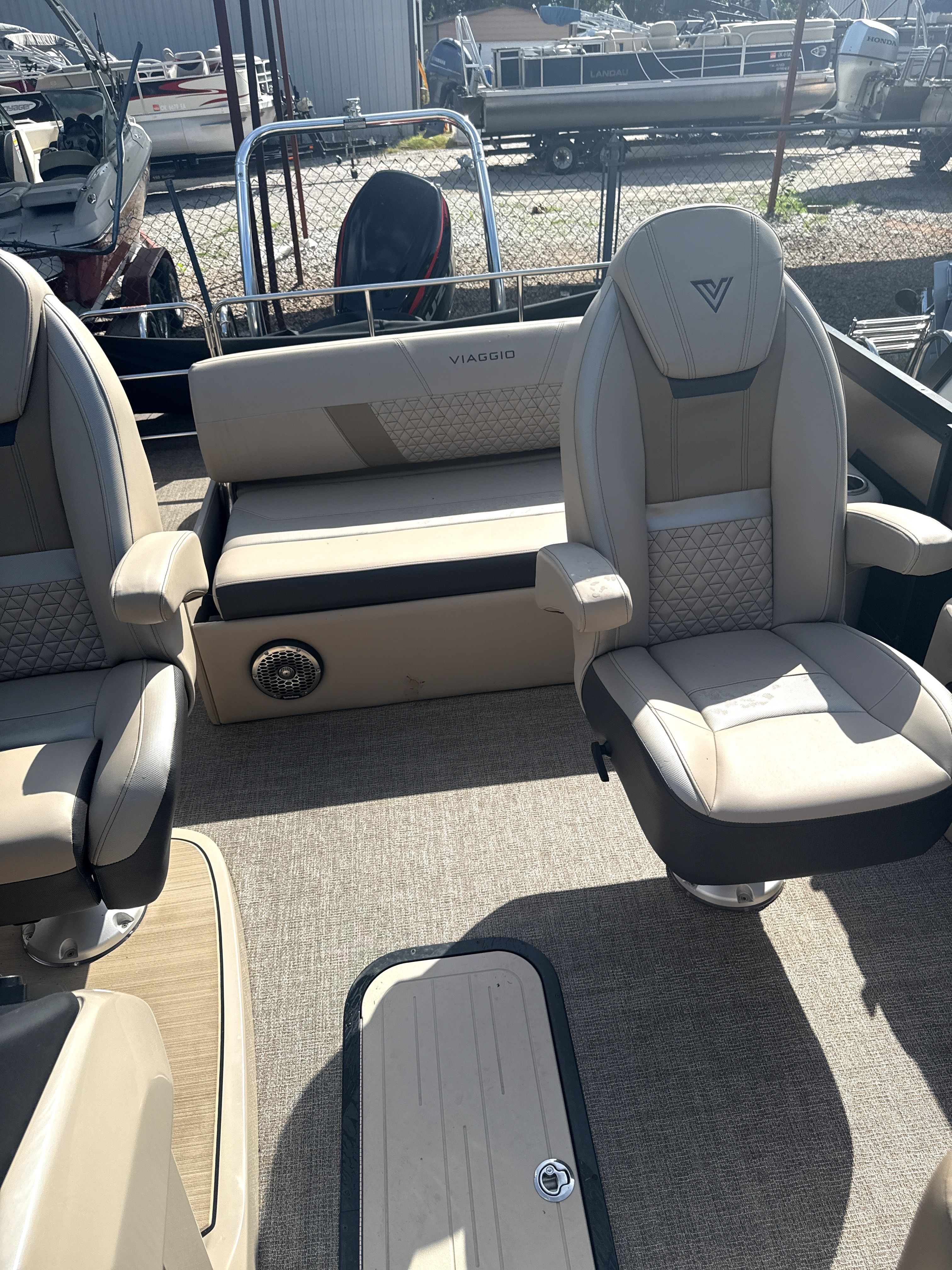 Interior of 2023 Viaggio Diamante D23S with luxurious seating.