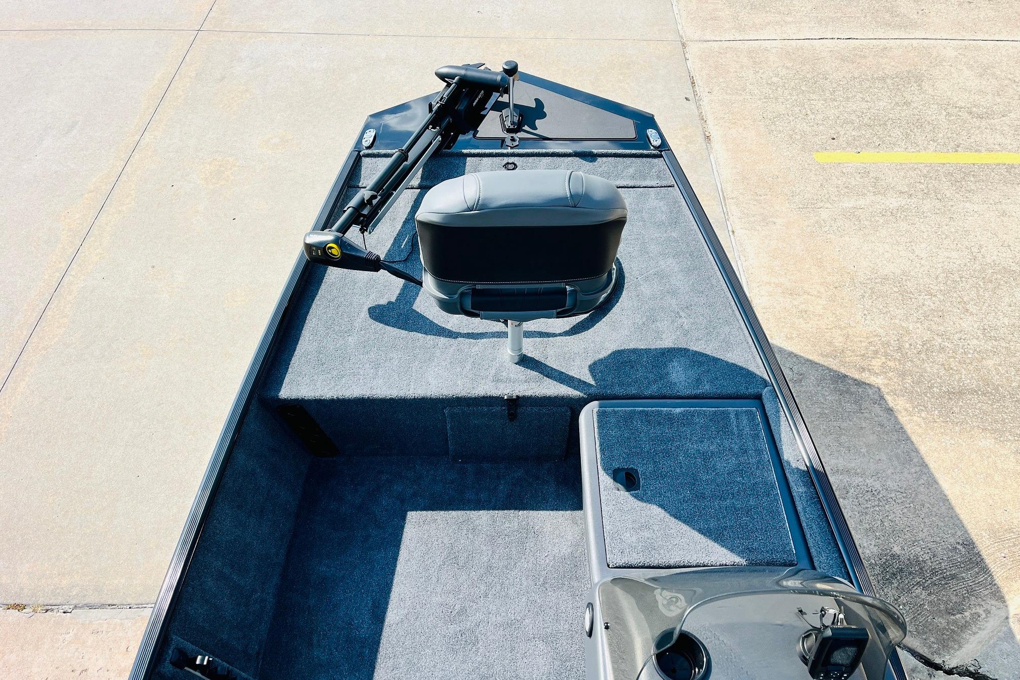 2026 Tracker Bass Tracker Classic XL boat interior with seating and control panel.
