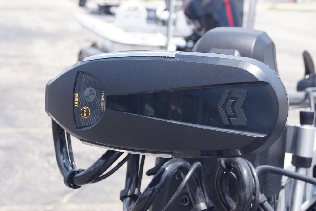 Close-up of a 2027 Phoenix 921 Elite X II boat motor component.