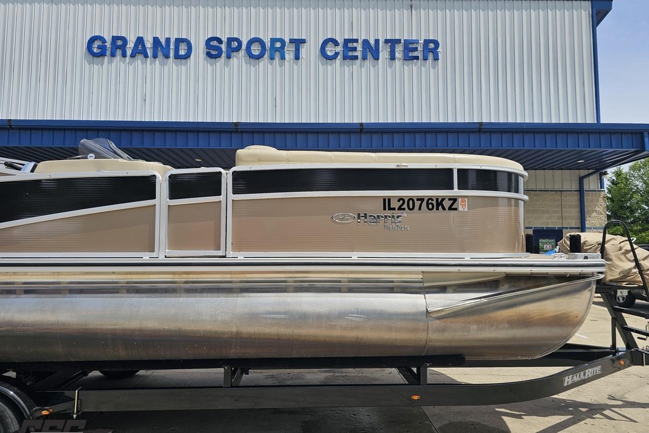 2012 Harris FloteBote 230 Grand Mariner SEL pontoon boat at Grand Sport Center.