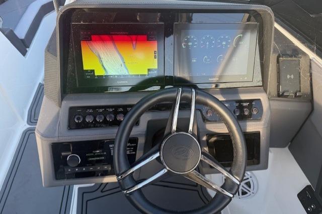 2023 Cobalt R6 Surf dashboard with modern navigation and control systems.