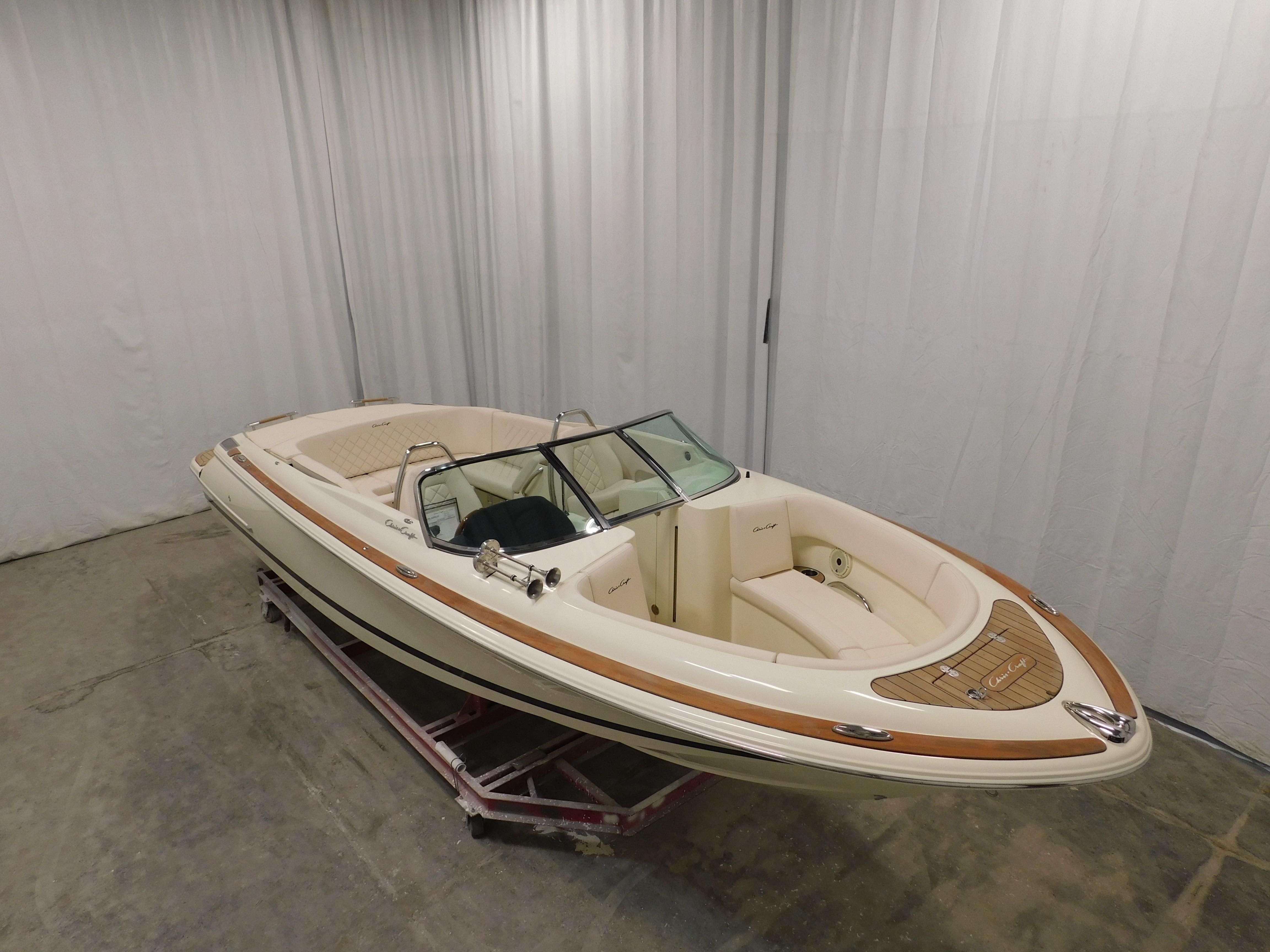 2023 Chris-Craft Launch 27 boat in showroom.