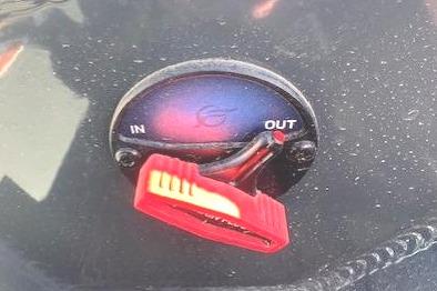 Close-up of 2026 Ranger RT188P remote boat plug