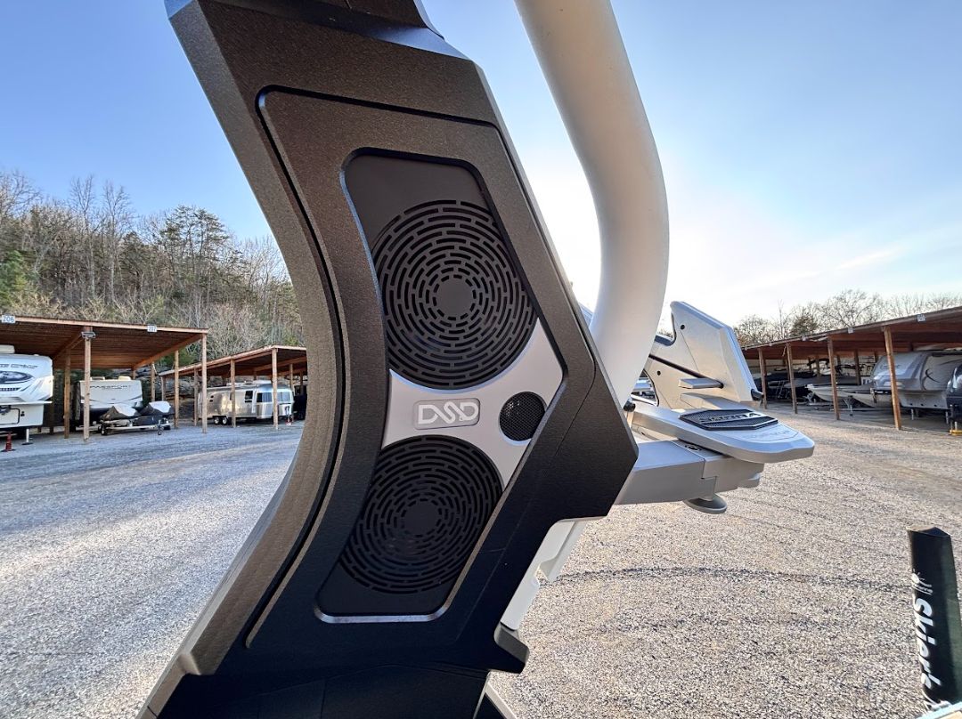 2025 Supra SA 450 speaker system parked outdoors.