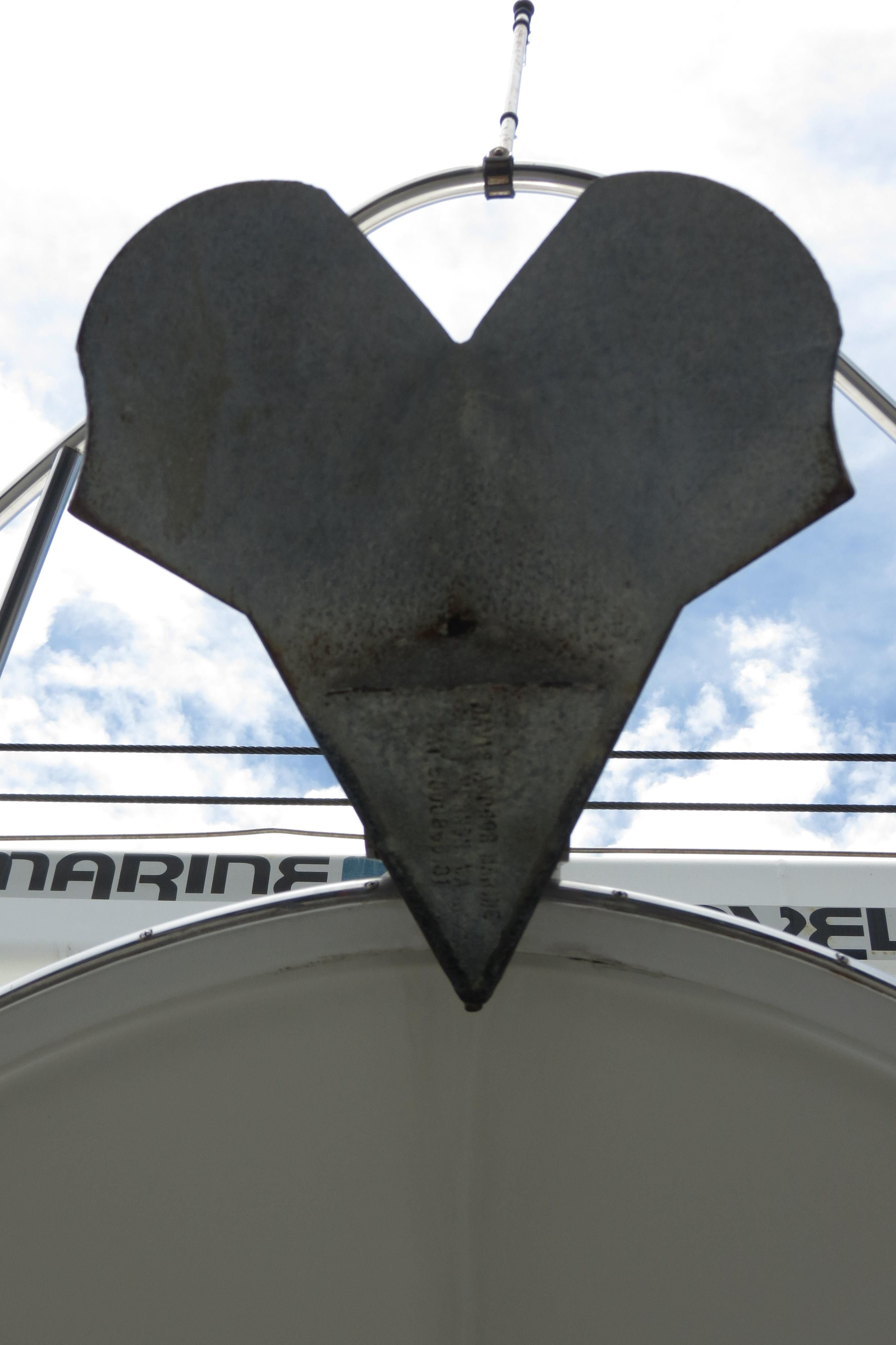 Anchor of a 2002 Sea Ray 410 Express Cruiser.