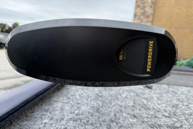 PowerDrive motor on 2020 Tracker Pro 170 boat, close-up view.