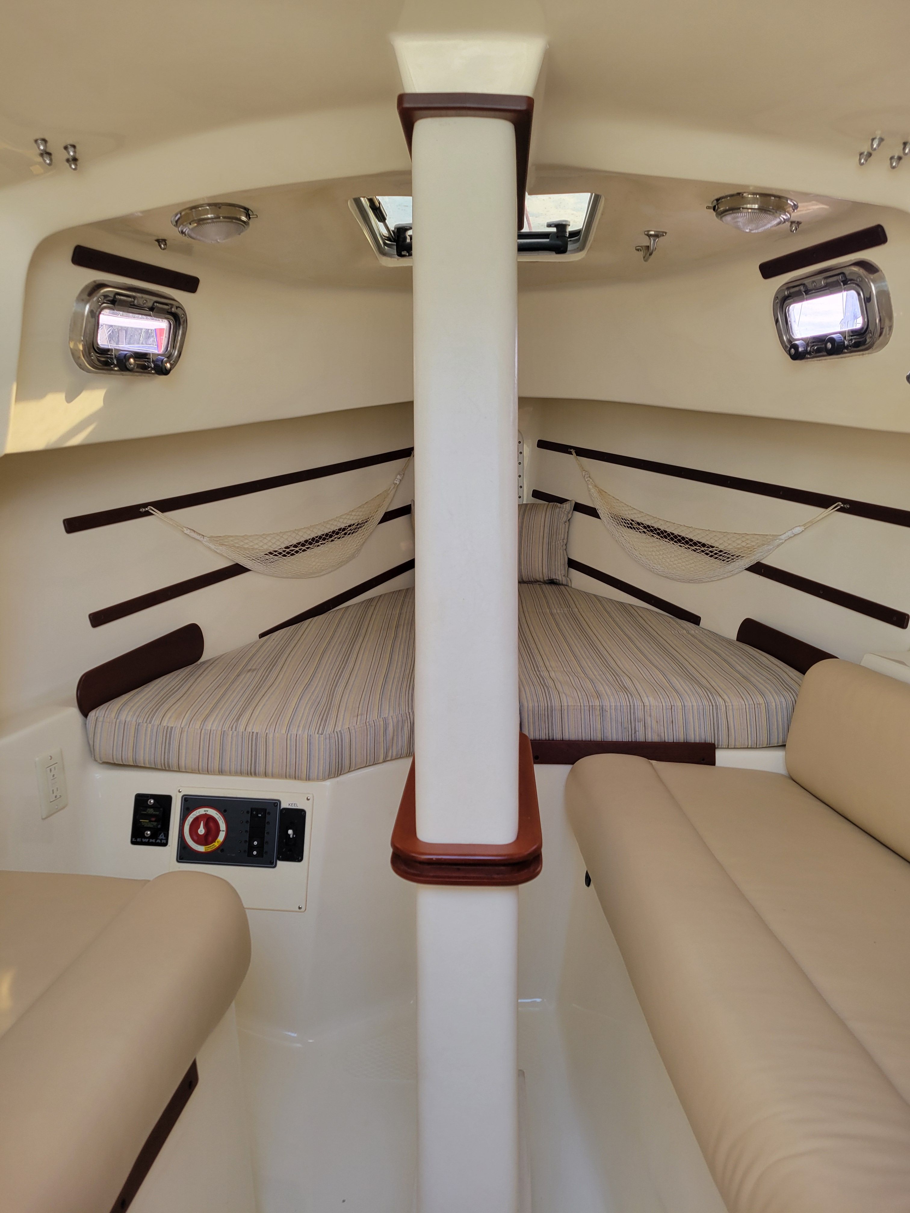 Interior of a 2018 Hake Seaward 26 RK yacht.