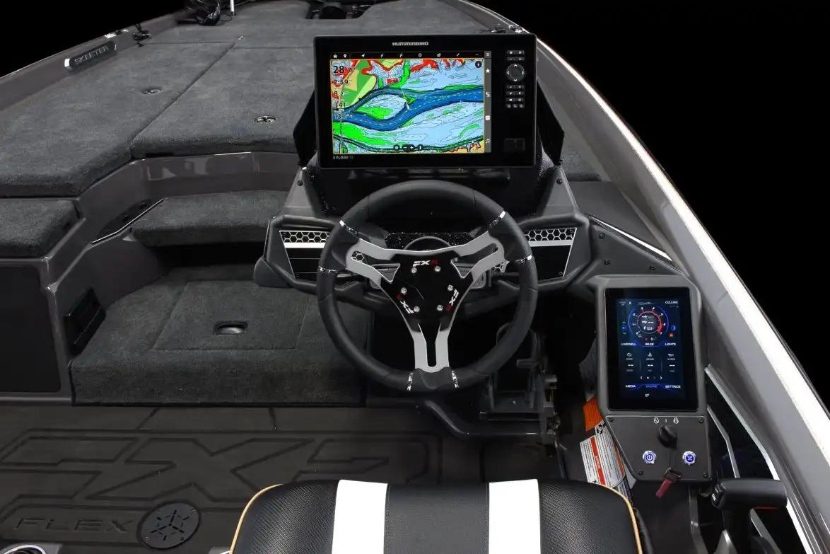 Manufacturer Provided Image: 2026 Skeeter FXR20 FLEX boat dashboard with advanced navigation and control systems.