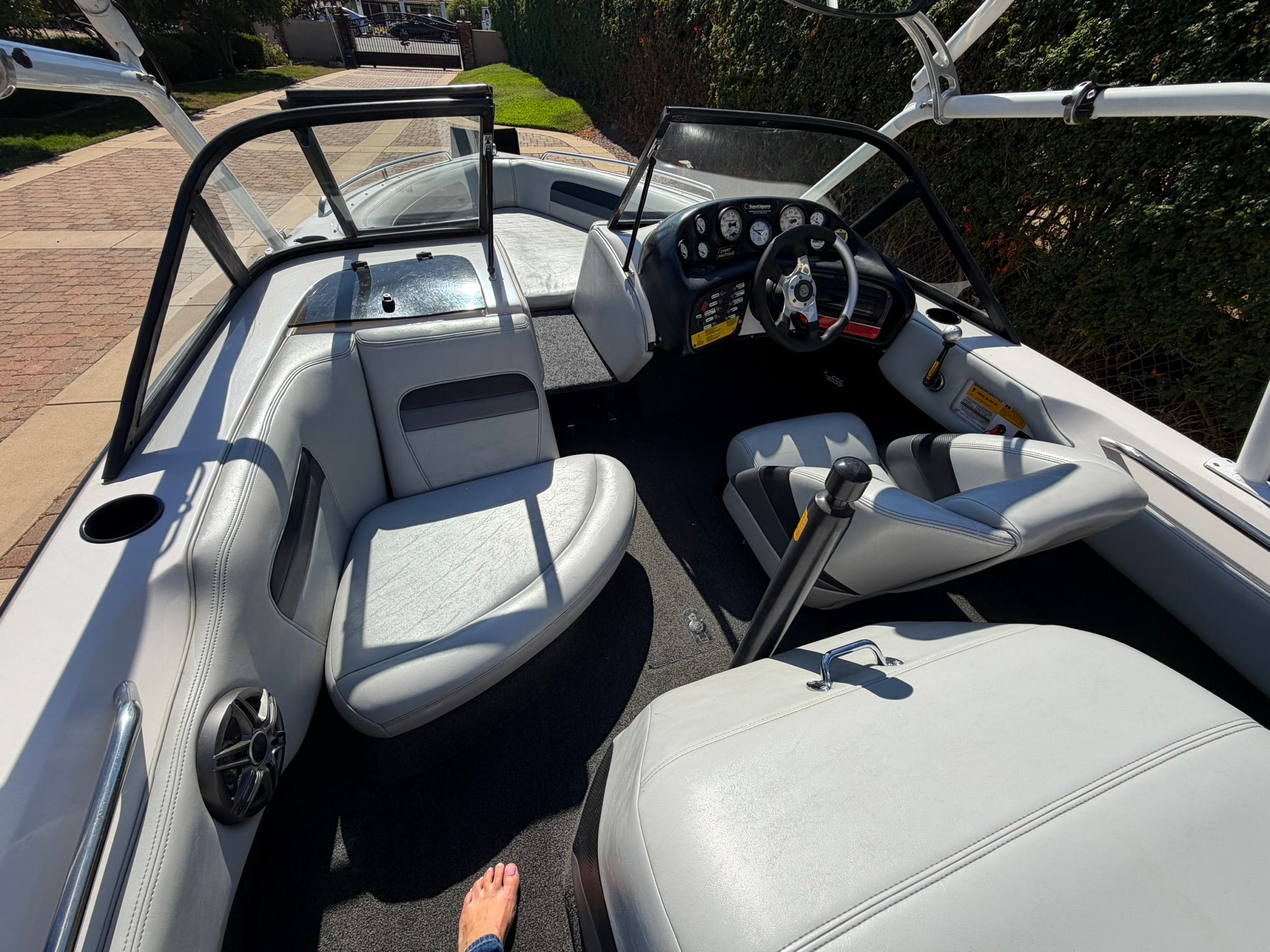 Interior of a 1996 Correct Craft Tournament boat.
