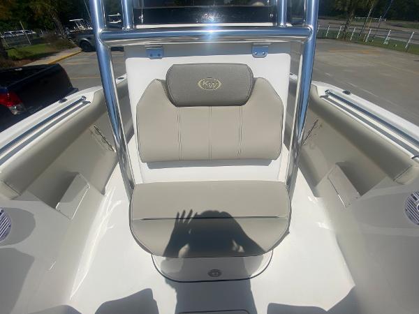 2024 Key West 239 FS boat interior seating area.