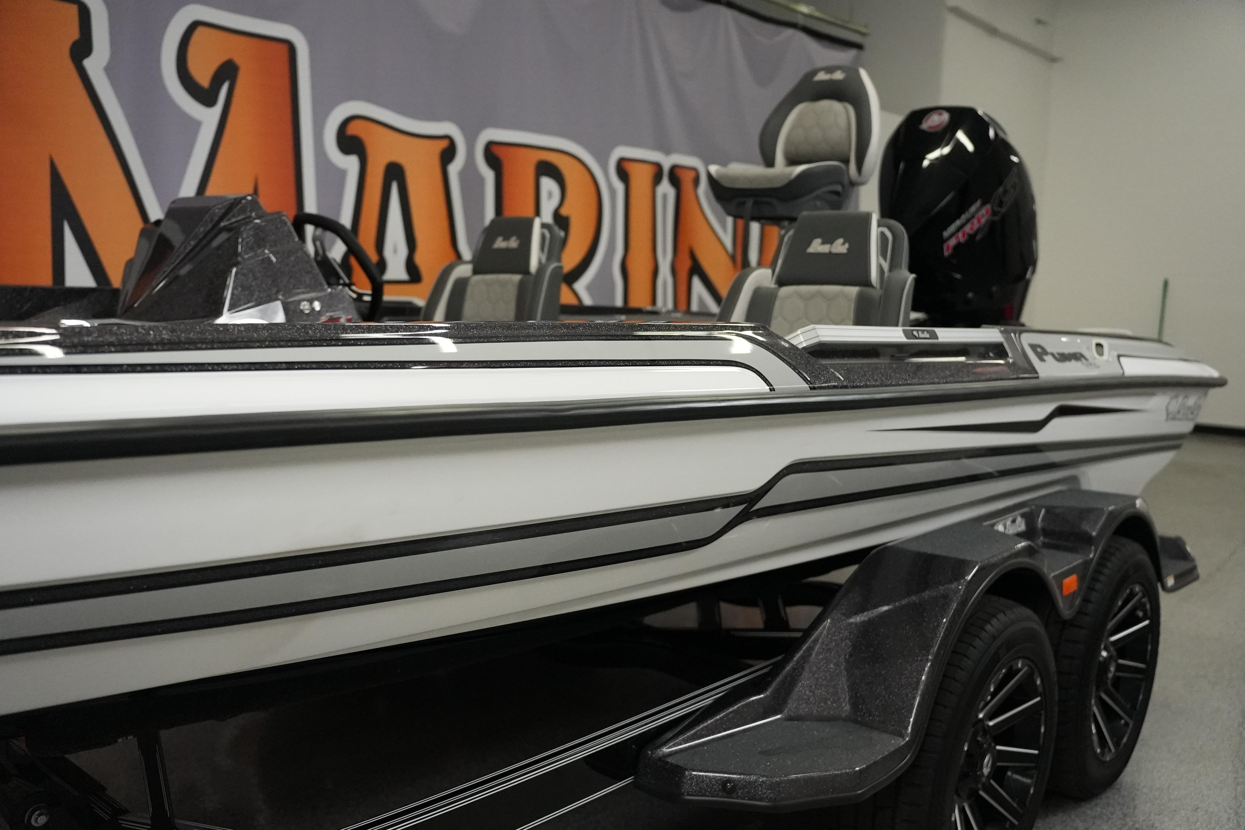 2026 Bass Cat Puma STS boat with sleek design and modern features.
