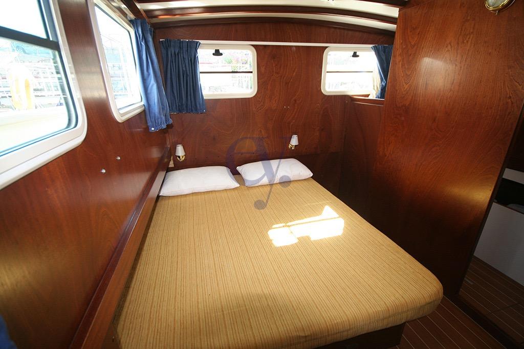 Cozy cabin interior of 2012 Sibma Navale Italiana Armstrong 12 yacht.