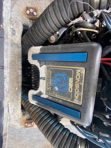 1998 Malibu Response engine compartment with Monsoon 320 engine components.