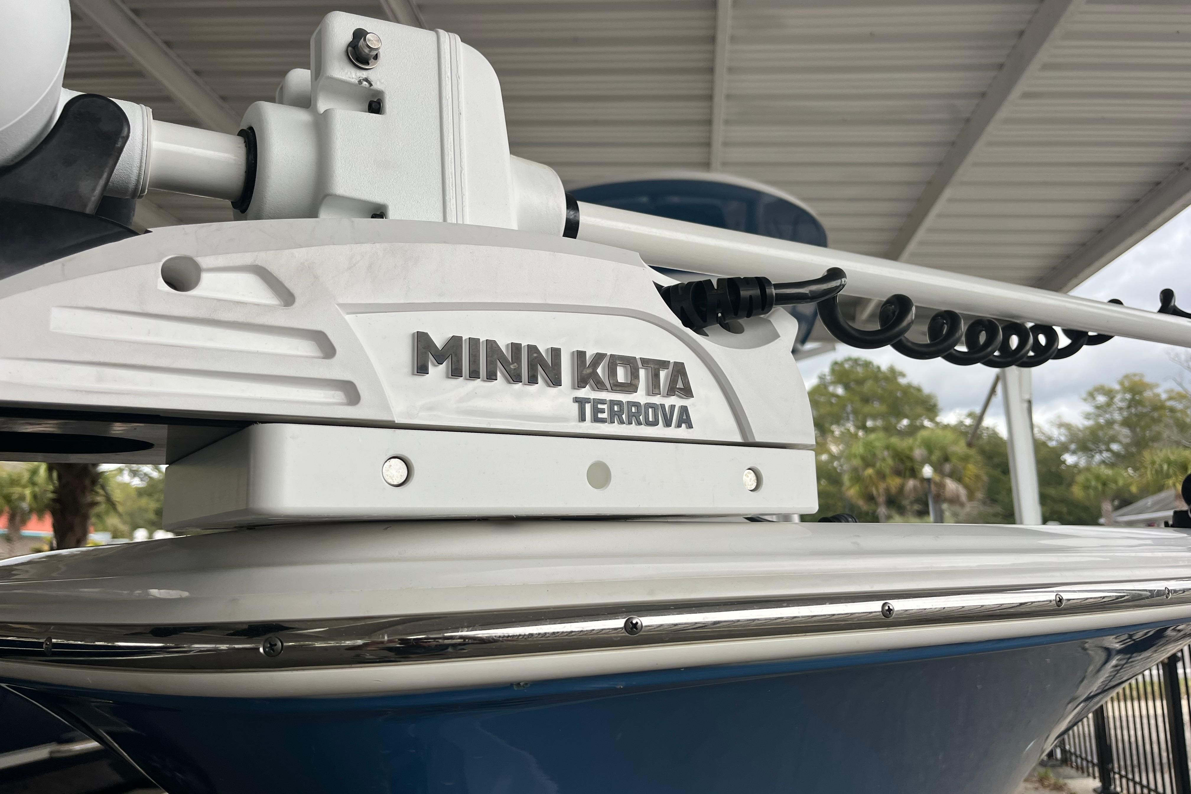 2024 Sportsman Open 212 Center Console with Minn Kota Terrova trolling motor.