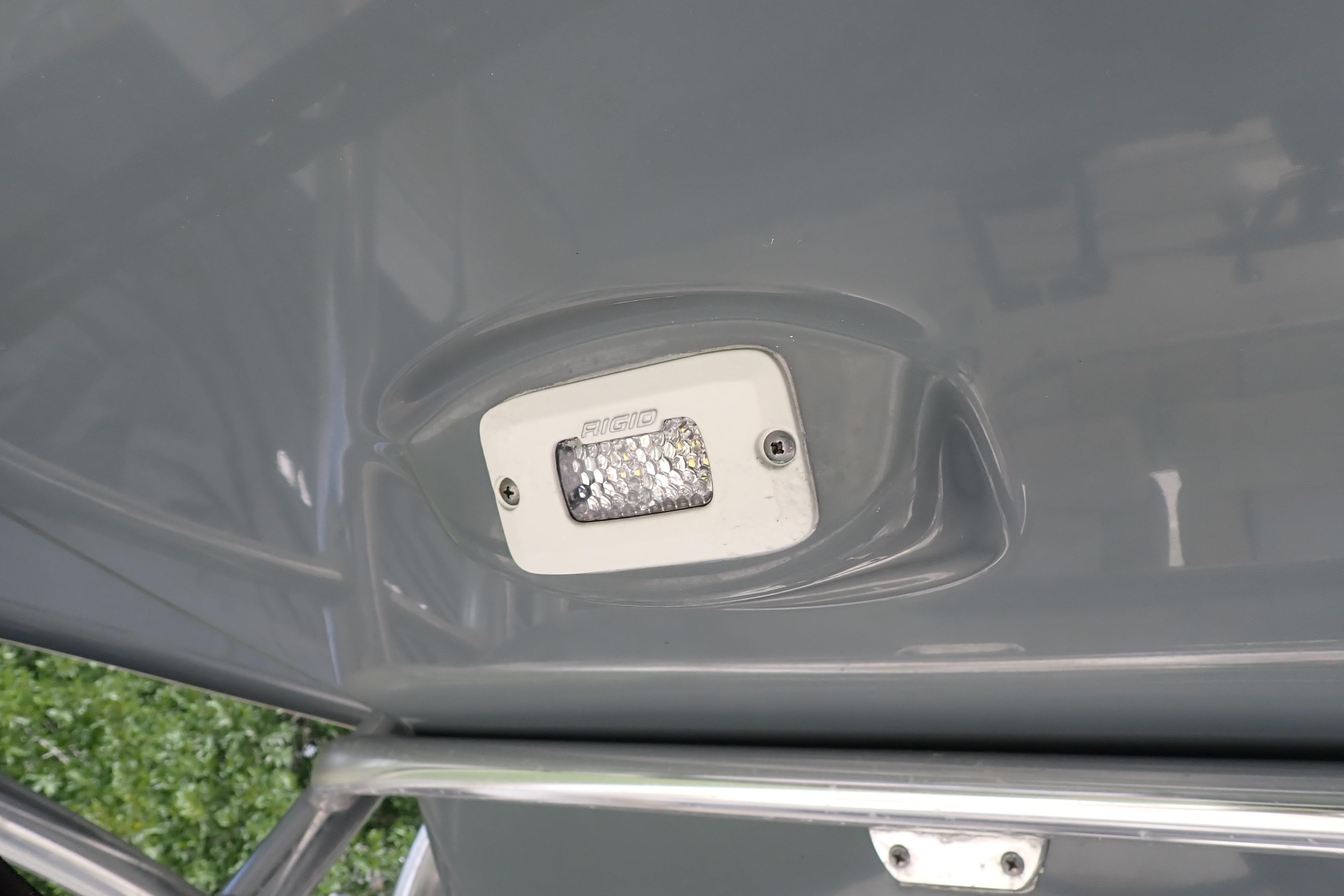 LED light fixture on 2019 Key West 263 FS boat ceiling.