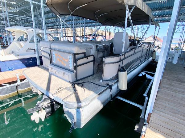 2011 Premier 275 Grand Majestic PTX in a covered dock.