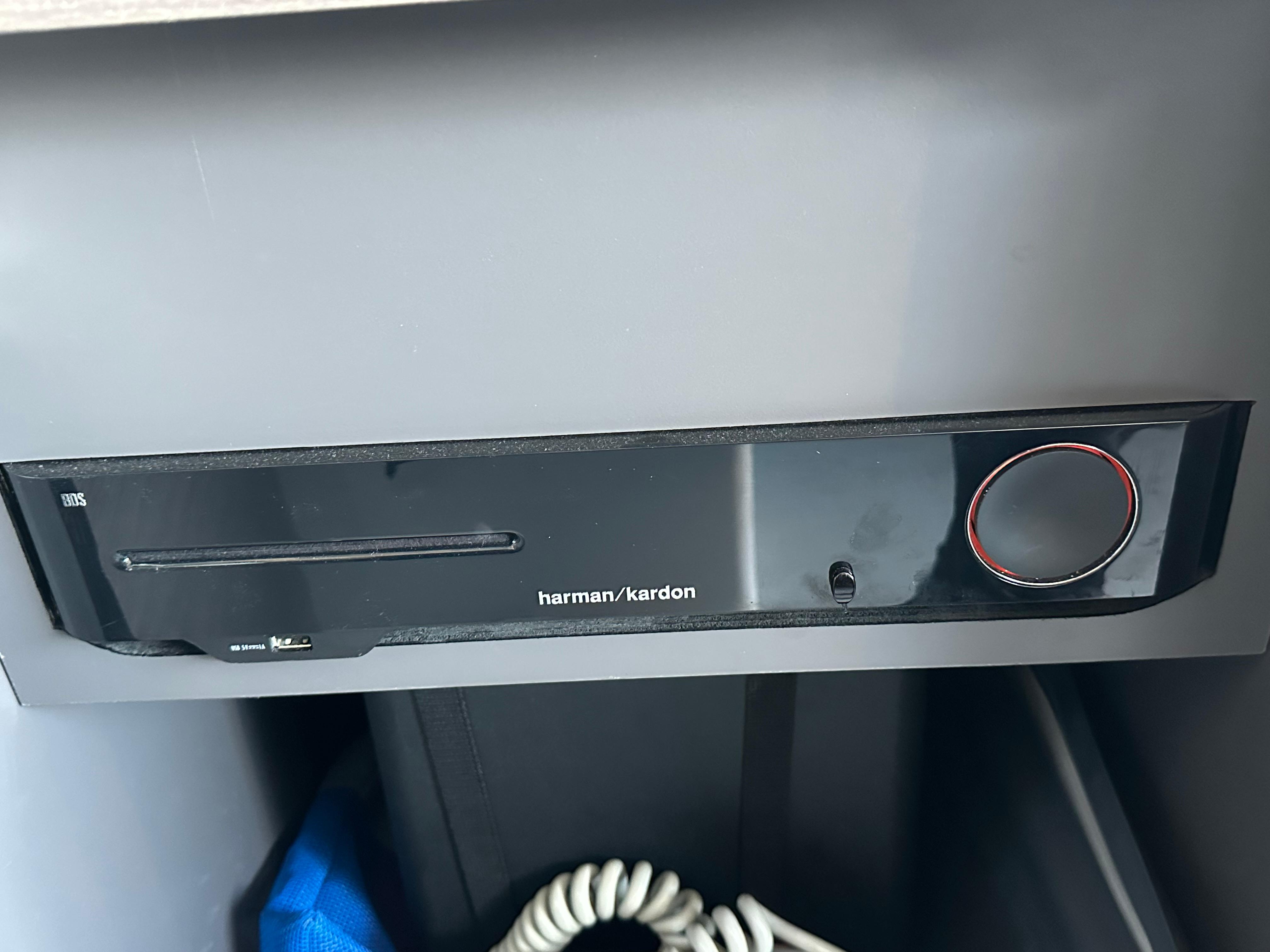 Harman Kardon audio system in 2021 Pershing 5x yacht interior.
