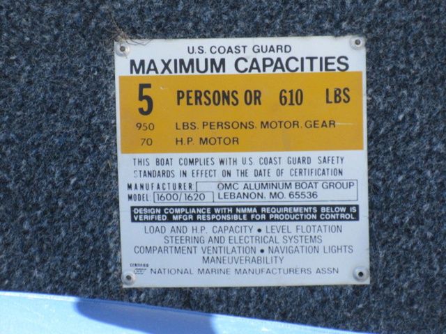 1993 Lowe 1620 Aluminum Deep V / 1992 Johnson 70 Hp Outboard - 21