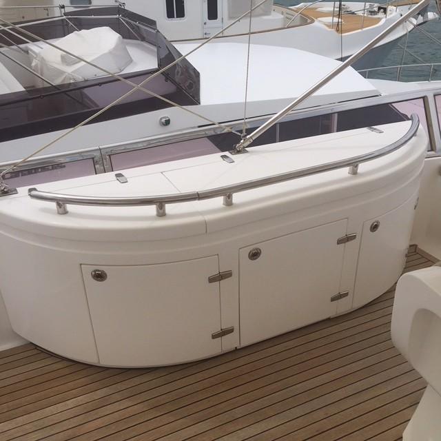 Elegance 64 Yacht, 2007, featuring deck and storage area.