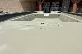 2025 Tracker Grizzly 2072 Utility boat interior, showcasing spacious and durable design.
