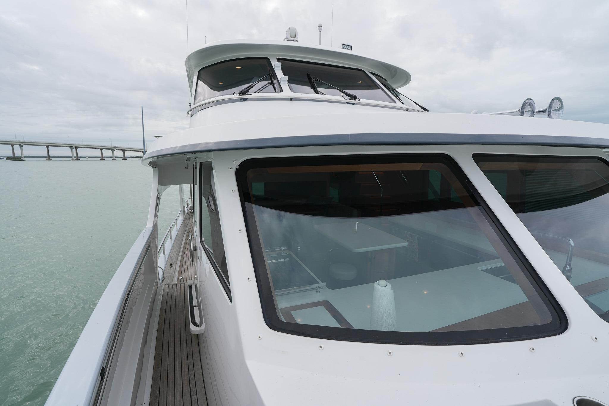 Starboard walkway facing aft