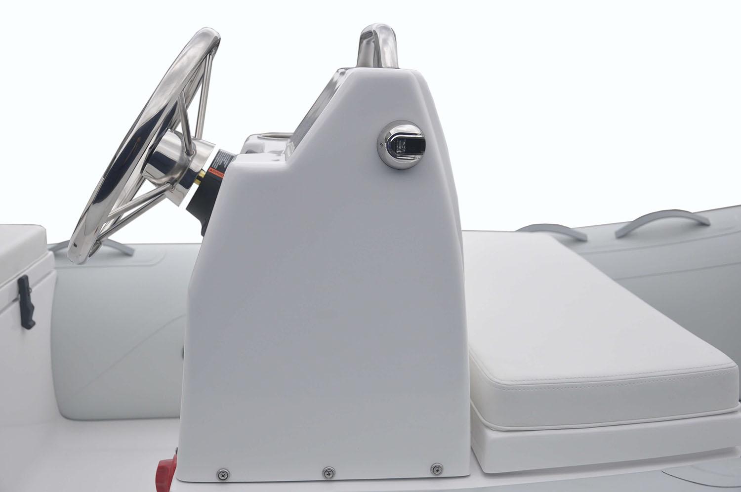 Manufacturer Provided Image: Steering console of AB Inflatables Mares 12 VSX 2026.