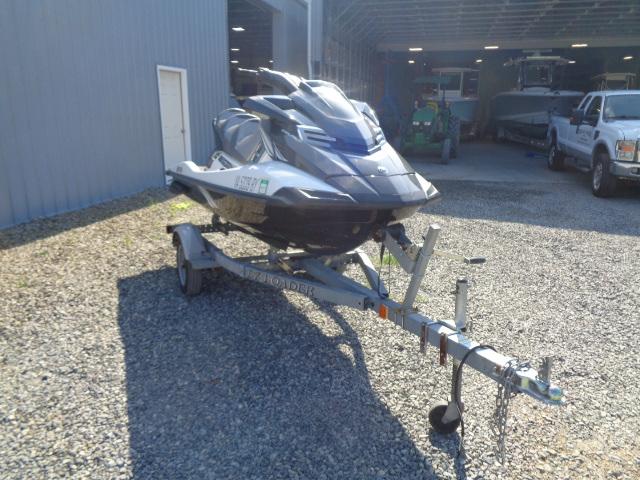 2015 Yamaha WaveRunner FX Cruiser H/O on trailer in gravel lot.