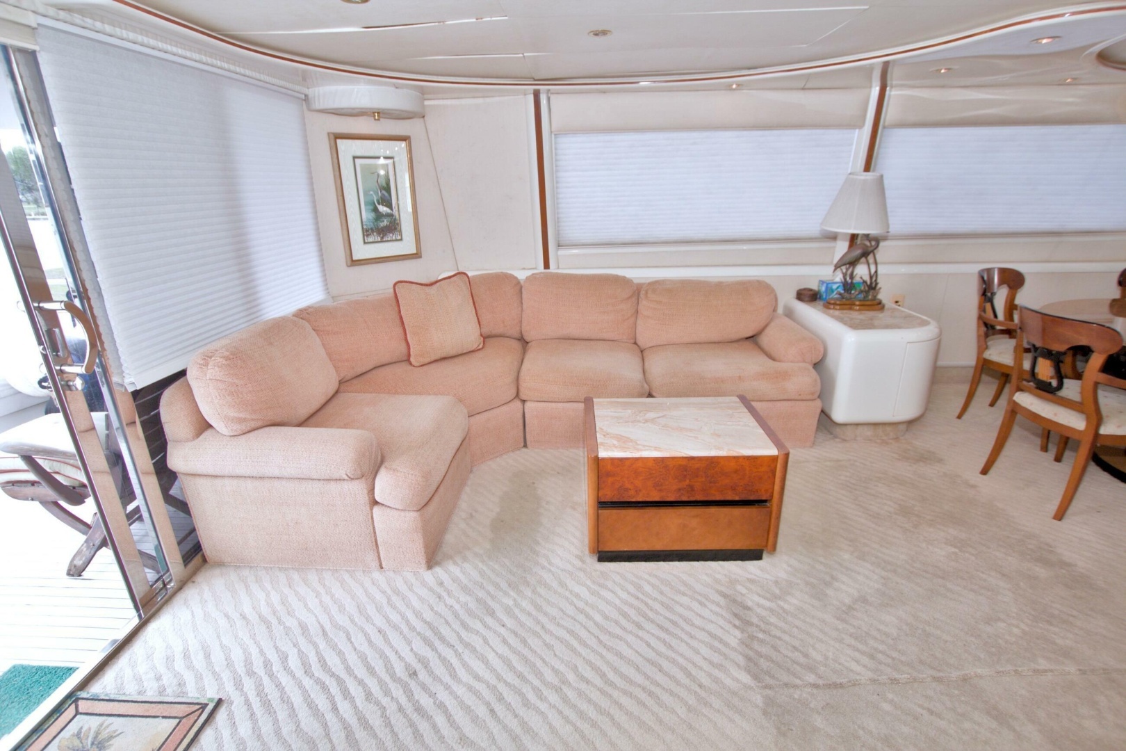 1998 Lazzara Yachts 76 Skylounge Grand Salon - Image 12